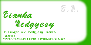 bianka medgyesy business card